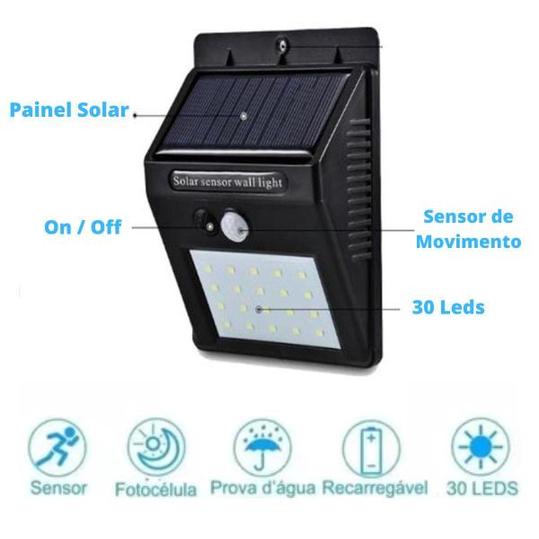 Refletor Residencial Automatico 55w Sensor Movimento - King Imagem de Refletor Residencial Automatico 55w Sensor Movimento