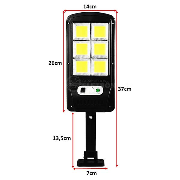 Imagem de Refletor Solar 160 LEDs Com Sensor de Presença 200W e Controle Remoto - DY8786