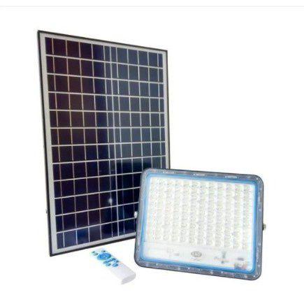 Imagem de Refletor Solar 200w Led Slim Com Placa E Controle Luz solar Postagem em 24h