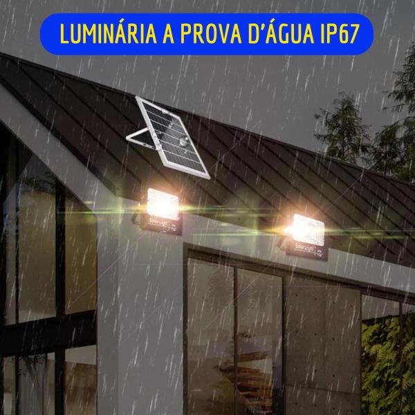 Imagem de Refletor Solar 50W Iluminação Área Externa IP66 Economia Holofote Leds Parede