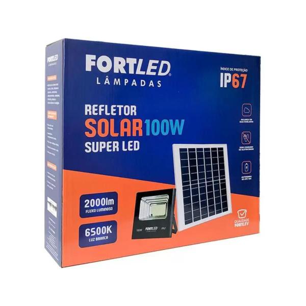 Imagem de Refletor Solar Led 100W Ac8 Fortled 1394