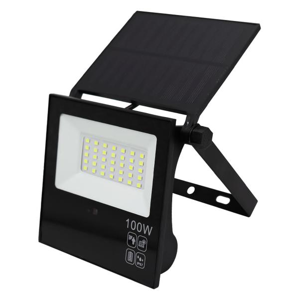 Imagem de Refletor Solar Led 100w Placa Prova Dágua Dobrável Ajustável