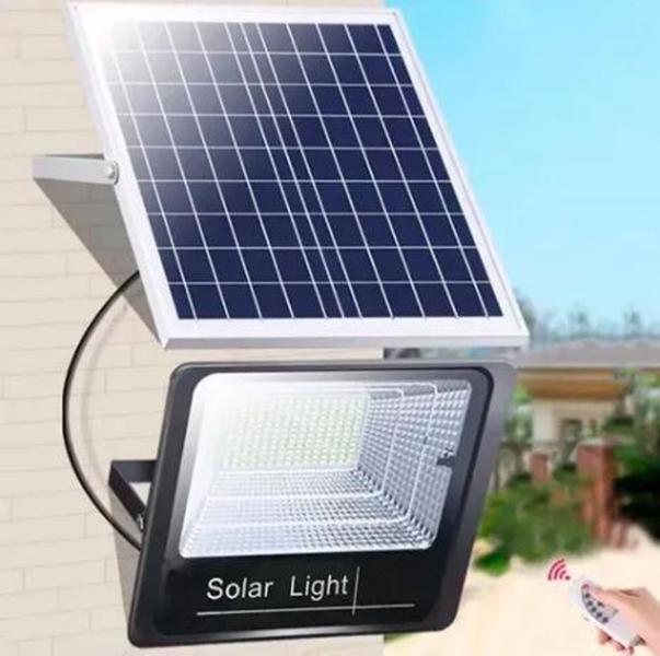 Imagem de Refletor Solar Led 50W Branco Frio Holofote Bivolt 6500K Co Água e Poeira IP66 Externo - Solar Light