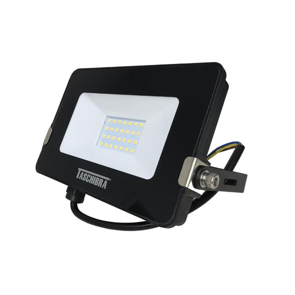 Imagem de Refletor Taschibra Led TR Slim 20W 3000K Preto 110V