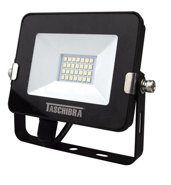 Imagem de Refletor Taschibra Led TR Slim 20W 3000K Preto 110V