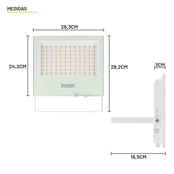 Imagem de Refletor Taschibra TR LED 100W Branco