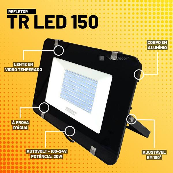 Imagem de Refletor Taschibra TR LED 150W Preto