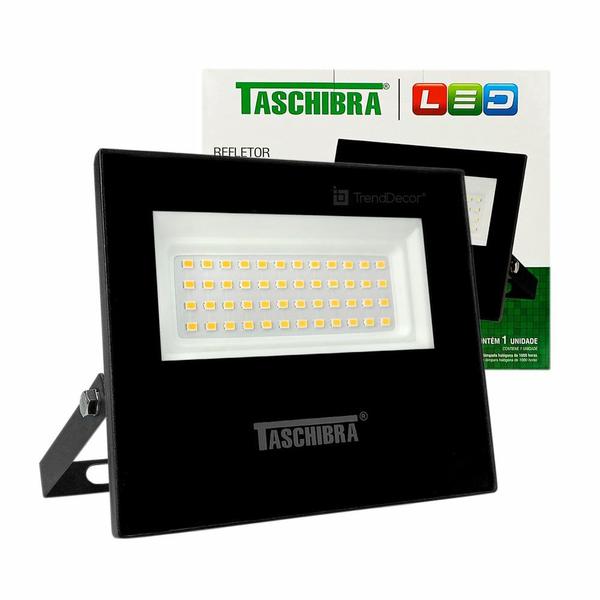 Imagem de Refletor Taschibra TR LED 50 Slim Preto