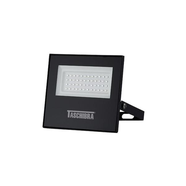 Refletor Taschibra TR LED Slim 50W Preto Bivolt Imagem de Refletor Taschibra TR LED Slim 50W Preto Bivolt