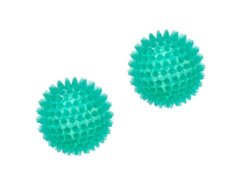 Imagem de Reflexball Massage 8cm Kit 2 Bolas cor Verde Gymnic Italiana, Bola Cravo, Fisioterapia, Reflexologia