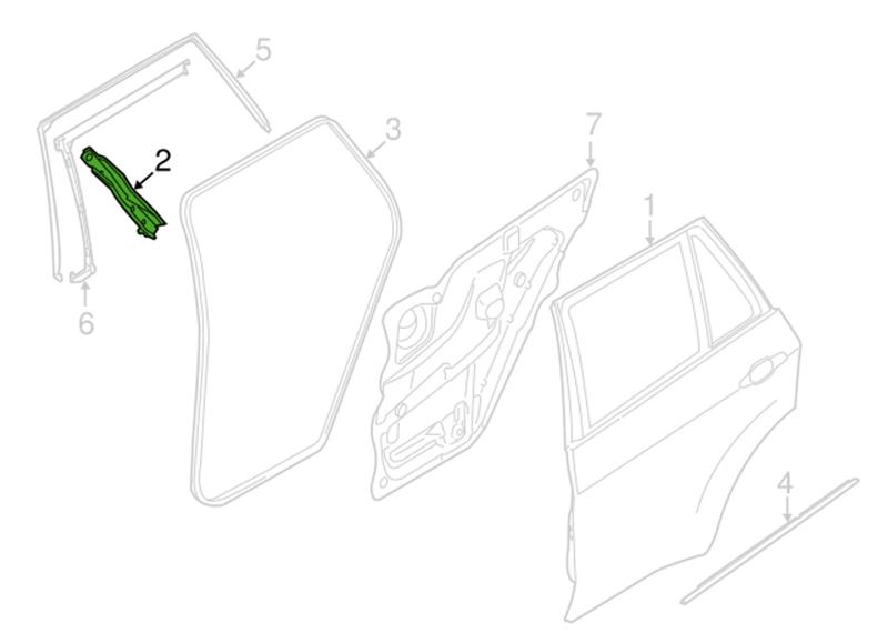 Imagem de Reforço Colisão Porta Ld Direito Origninal Bmw X5 41007286318