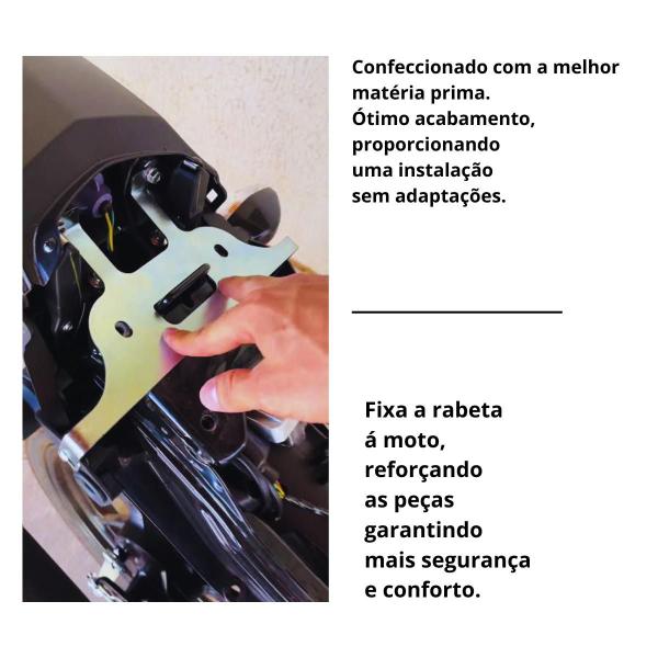 Imagem de Reforço De Rabeta Para Suporte De Fixação Fan, Start, Titan, Cargo 150 E 160