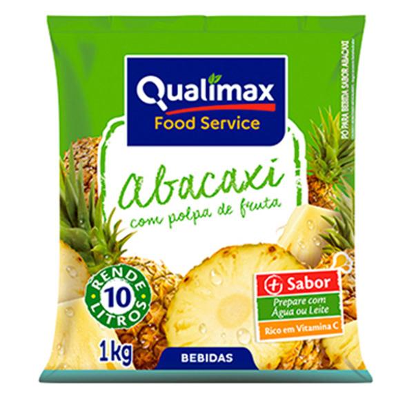 Imagem de Refresco Suco ABACAXI 1Kg Qualimax - Food Service Uso Profissional / Rico em Vitamina C / Rende Até 10 Litros