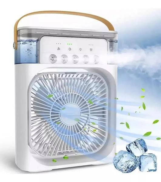 Imagem de Refresque-se com Eficiência: Ventilador Portátil 3 Velocidades com Umidificador de Ar.