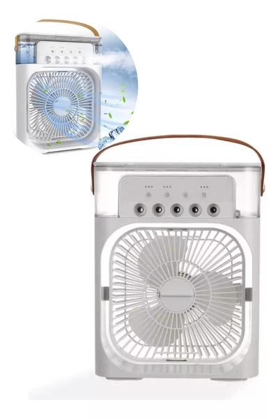 Imagem de Refresque-se com Estilo: Mini Ventilador USB Portátil com Umidificador e Luz LED.