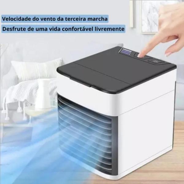 Refresque-Se Com O Mini Ar Condicionado Bivolt - Jp Utilidades Imagem de Refresque-Se Com O Mini Ar Condicionado Bivolt