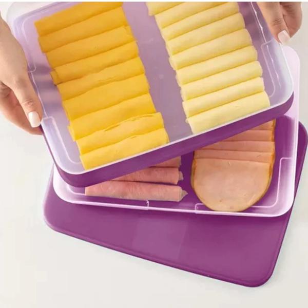 Imagem de Refri Fresh Grande 1,3 litro  tampa Roxa - Tupperware