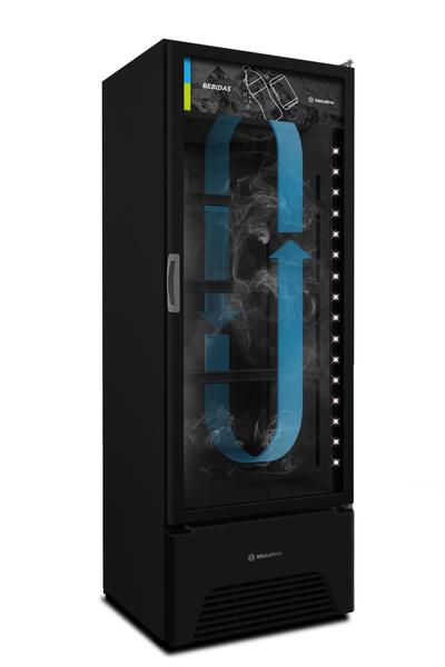 Imagem de Refrigerador 403lt p.vidro c/led black vb40al 