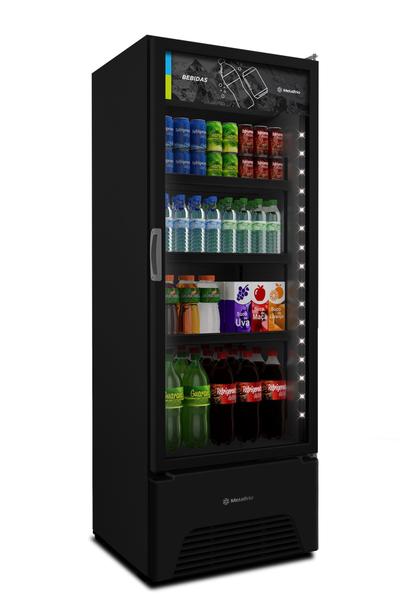 Imagem de Refrigerador 403lt p.vidro c/led black vb40al 