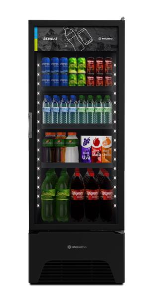 Imagem de Refrigerador 403lt p.vidro c/led black vb40al 