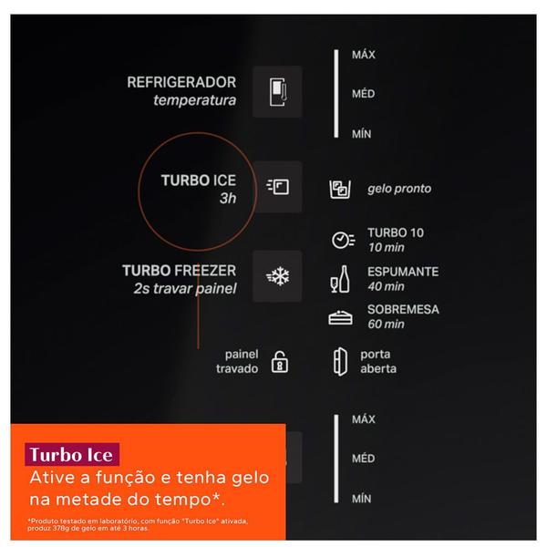 Imagem de Refrigerador Brastemp Inverse Frost Free A+++ 447 Litros Branco com Smart Flow e Fresh Box - BRE57FB