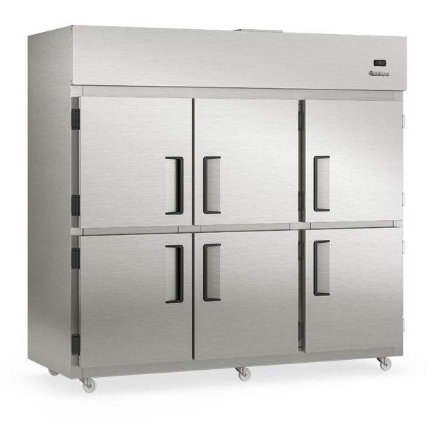 Refrigerador Comercial GRCR-6P TI Gelopar - 6 Portas 2181L Aço Revestido com Película Tipo Inox Temperatura 0 a +7C Imagem de Refrigerador Comercial GRCR-6P TI Gelopar - 6 Portas 2181L Aço Revestido com Película Tipo Inox Temperatura 0 a +7C