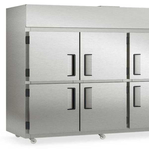 Refrigerador Comercial GRCR-6P TI Gelopar - 6 Portas 2181L Aço Revestido com Película Tipo Inox Temperatura 0 a +7C Imagem de Refrigerador Comercial GRCR-6P TI Gelopar - 6 Portas 2181L Aço Revestido com Película Tipo Inox Temperatura 0 a +7C