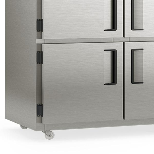 Refrigerador Comercial GRCR-6P TI Gelopar - 6 Portas 2181L Aço Revestido com Película Tipo Inox Temperatura 0 a +7C Imagem de Refrigerador Comercial GRCR-6P TI Gelopar - 6 Portas 2181L Aço Revestido com Película Tipo Inox Temperatura 0 a +7C