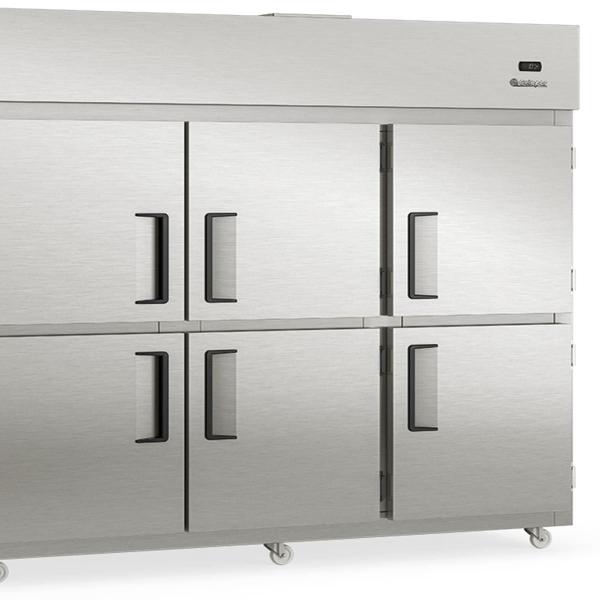 Refrigerador Comercial GRCR-6P TI Gelopar - 6 Portas 2181L Aço Revestido com Película Tipo Inox Temperatura 0 a +7C Imagem de Refrigerador Comercial GRCR-6P TI Gelopar - 6 Portas 2181L Aço Revestido com Película Tipo Inox Temperatura 0 a +7C