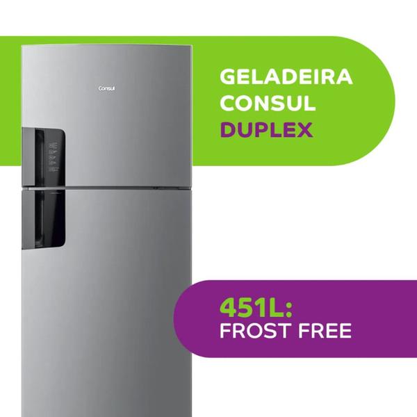 Imagem de Refrigerador Consul Frost Free Duplex 2 Portas CRM56FK 451L