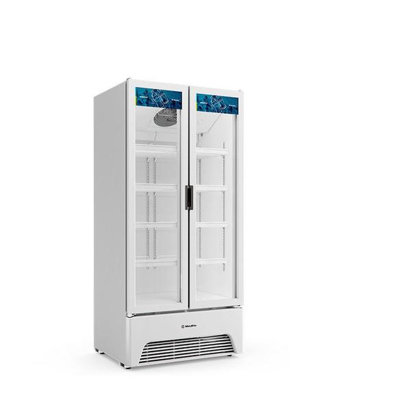 Imagem de Refrigerador Expositor Porta Dupla Slim Branca 752 Litros 220V VB70ALD001 Metalfrio