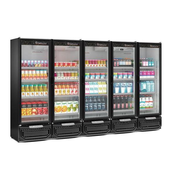 Imagem de Refrigerador Expositor Vertical 2500 Litros Preto 220V Gelopar GCVR-2500