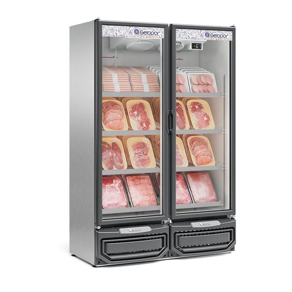 Imagem de Refrigerador Expositor Vertical 957 Litros Inox 127V Gelopar GCBC-950 TI