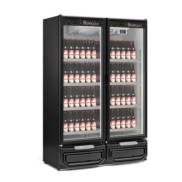 Imagem de Refrigerador Expositor Vertical 957 Litros Preto 127V Gelopar GCBC-950