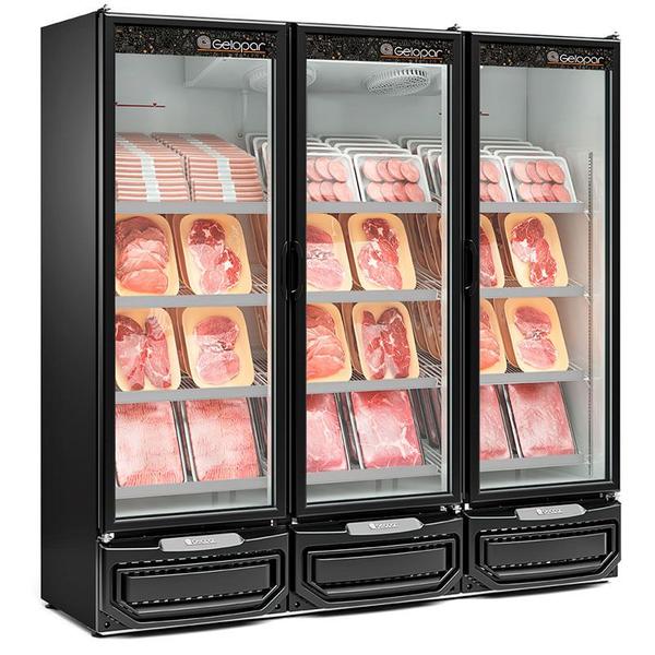 Imagem de Refrigerador/Expositor Vertical Conveniência Cerveja E Carnes GCBC-1450 PR Preto Gelopar 1468 Litros Frost Free