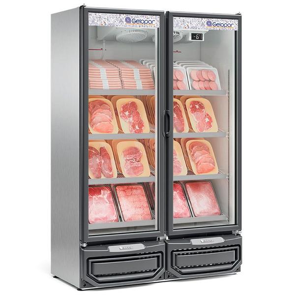 Imagem de Refrigerador/Expositor Vertical Conveniência Cerveja E Carnes GCBC-950 TI Tipo Inox Gelopar 957 Litros Frost Free