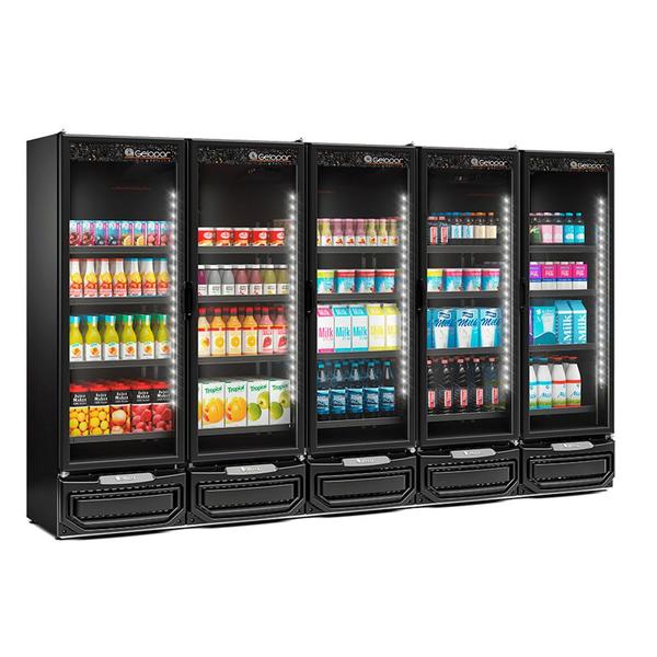 Imagem de Refrigerador/Expositor Vertical Conveniência GCVR-2500 LB PR All Black 2500L c/ LED Perimetral - Gelopar