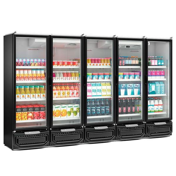 Imagem de Refrigerador/ Expositor Vertical Conveniência GCVR-2500 PR Preto 2492 Litros Gelopar