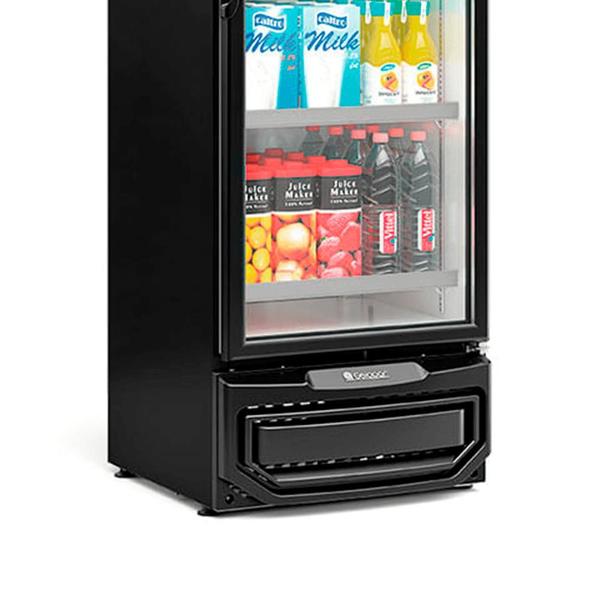 Imagem de Refrigerador/ Expositor Vertical Conveniência GCVR-45 PR - Preto 445 Litros Iluminação LED 0º a +7ºC - Gelopar