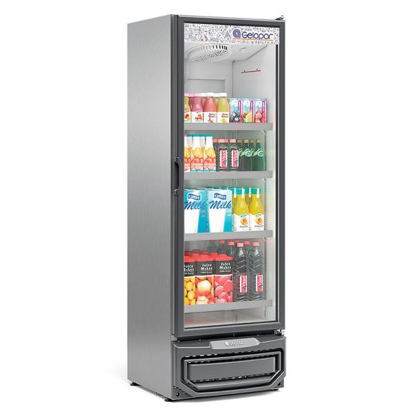 Imagem de Refrigerador/ Expositor Vertical Conveniência GCVR-45 TI Tipo Inox  445 Litros Gelopar