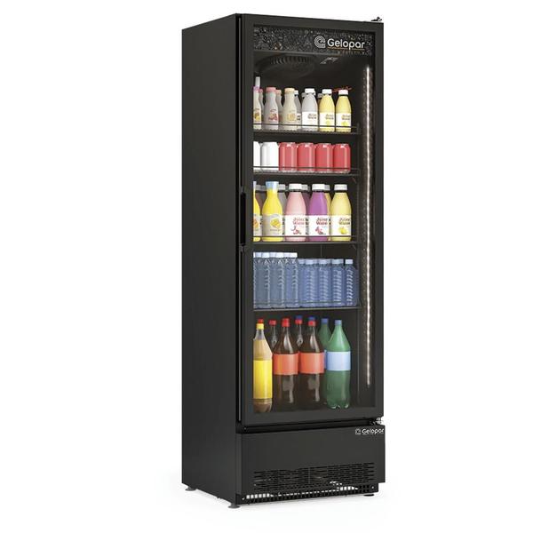 Imagem de Refrigerador/ Expositor Vertical Conveniência GRV-45 CB PR Gelopar - Preto 445L Iluminação LED 0 a +7C