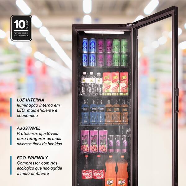 Refrigerador Expositor Vertical EOS 286 Litros Eco Gelo Digital