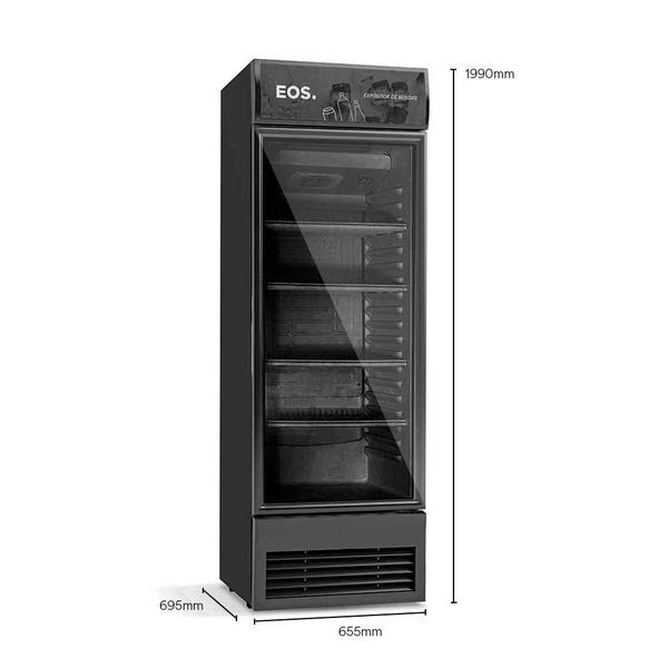 Imagem de Refrigerador Expositor Vertical EOS 510 Litros Eco Gelo All Black EEV500P2 220V