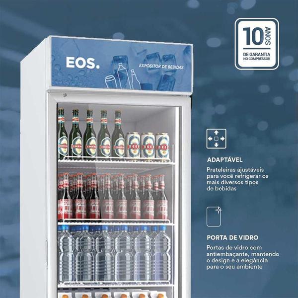 Imagem de Refrigerador Expositor Vertical EOS Eco Gelo 268L EEV300B Branco 110V