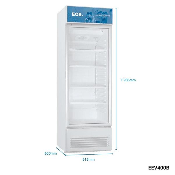 Imagem de Refrigerador Expositor Vertical EOS Eco Gelo 368L EEV400B Branco 110V