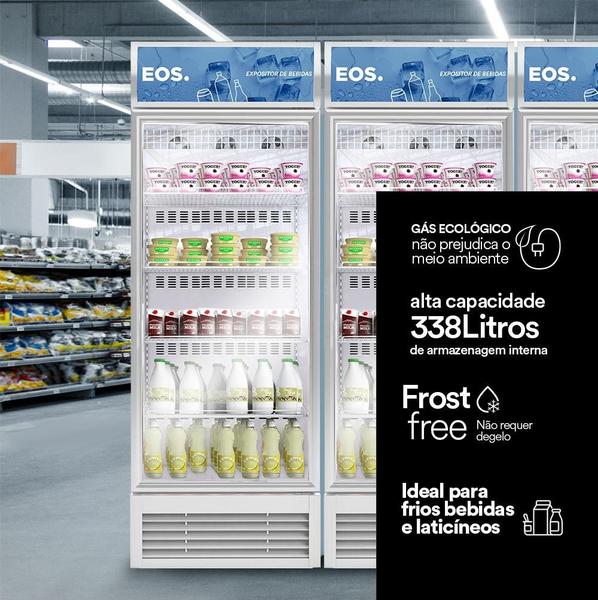 Imagem de Refrigerador Expositor Vertical EOS Eco Gelo 368L EEV400B Branco 220V