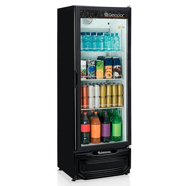 Imagem de Refrigerador/Expositor Vertical GPTU-40 PR - 410 L Preto  Vidro Temperado - Gelopar