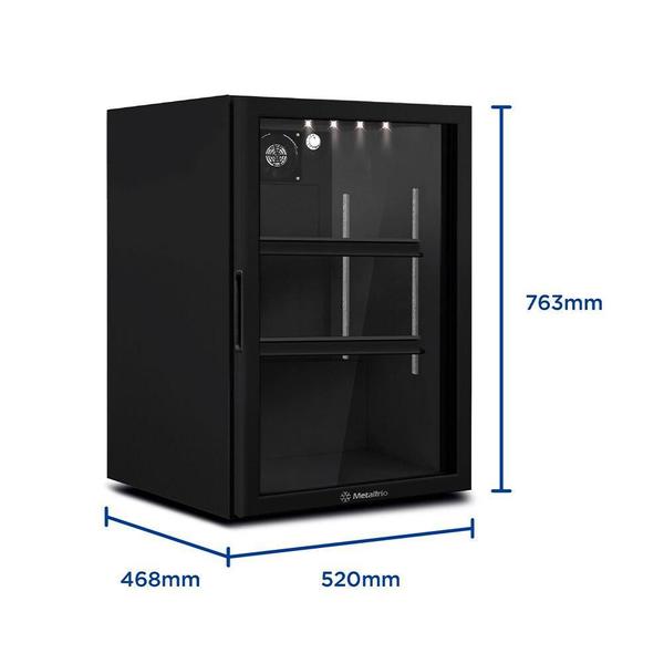 Imagem de Refrigerador Expositor Vertical Metalfrio VB11 Counter Top All Black 85L 110V