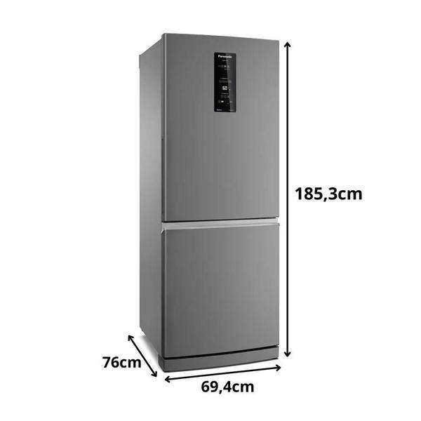 Imagem de Refrigerador / Geladeira Panasonic NR-BB64PV1X 460L Inverse Frost Free Inverter 2 Portas