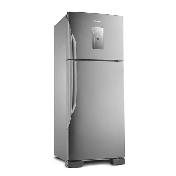 Imagem de Refrigerador Panasonic 435 Litros 2 Portas com Freezer em Cima Aço Escovado BT50BD3XA 220V